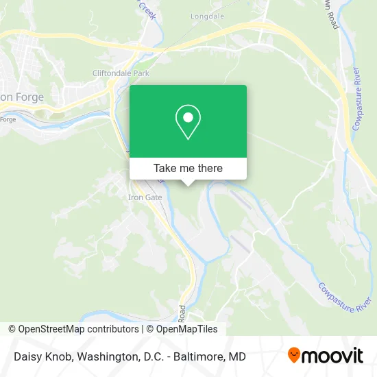 Daisy Knob map
