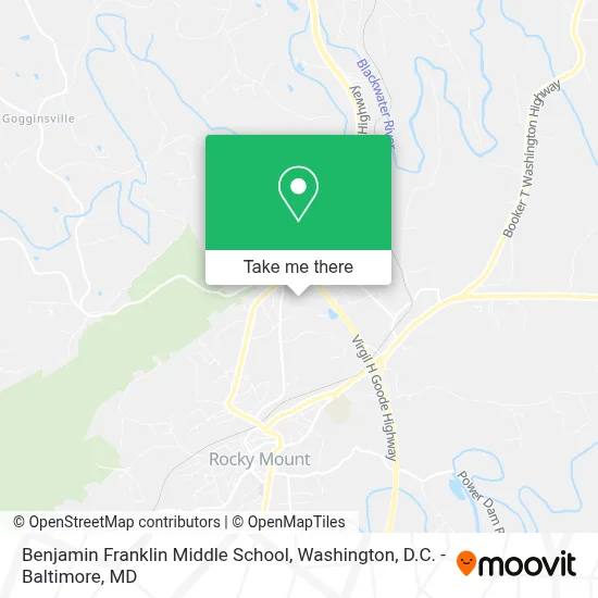 Benjamin Franklin Middle School map