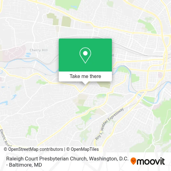 Raleigh Court Presbyterian Church map