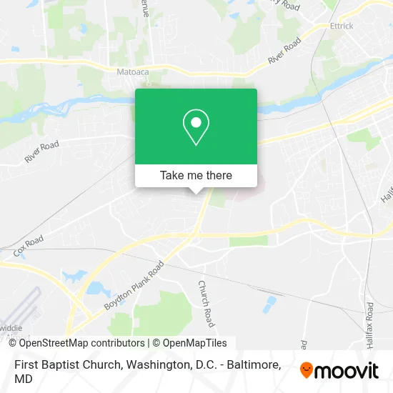 First Baptist Church map