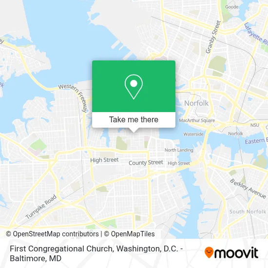 First Congregational Church map