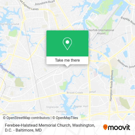 Ferebee-Halstead Memorial Church map