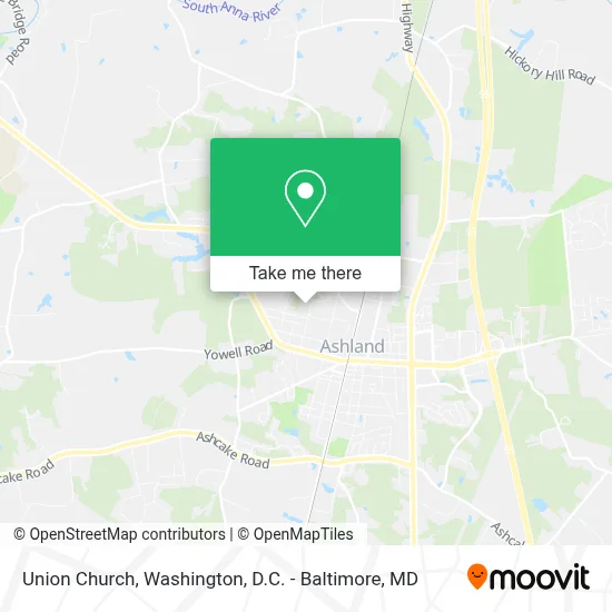 Union Church map