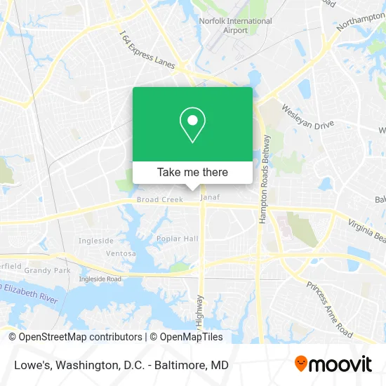 Lowe's map