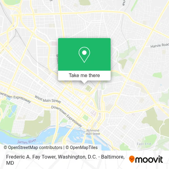 Frederic A. Fay Tower map
