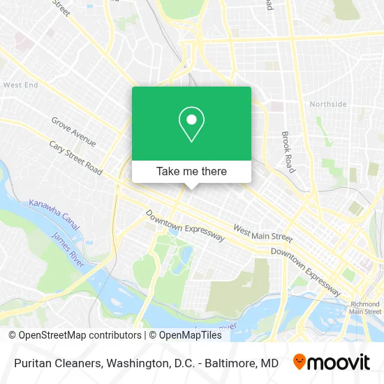 Puritan Cleaners map