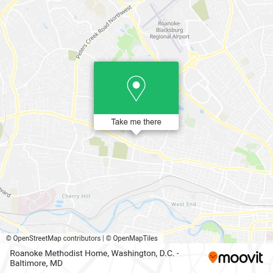 Roanoke Methodist Home map