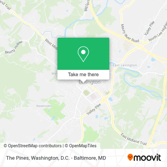 The Pines map