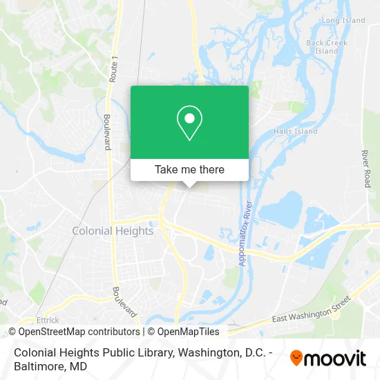 Colonial Heights Public Library map