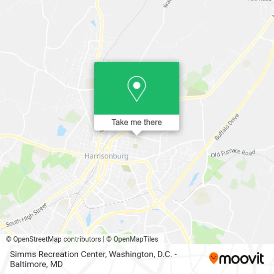 Simms Recreation Center map