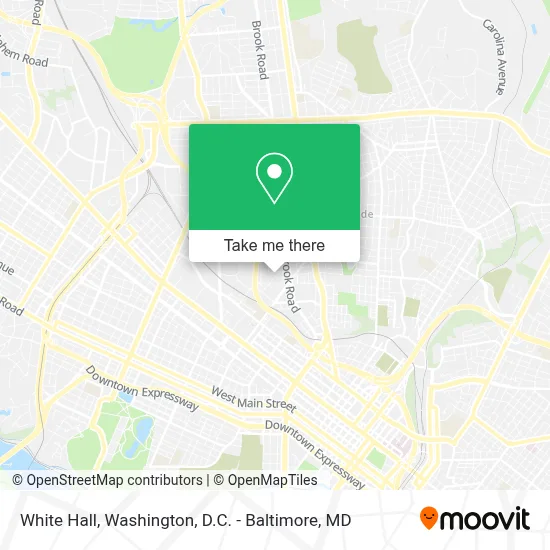 White Hall map