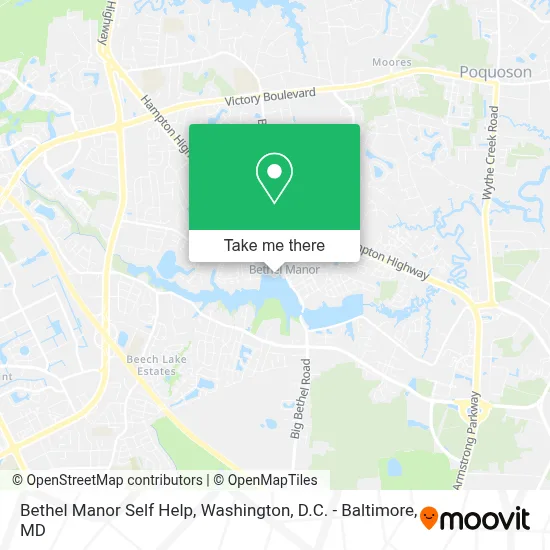 Bethel Manor Self Help map