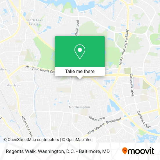 Regents Walk map