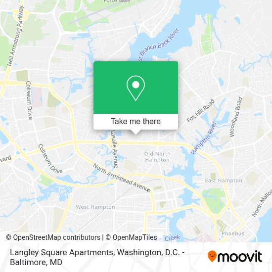 Langley Square Apartments map