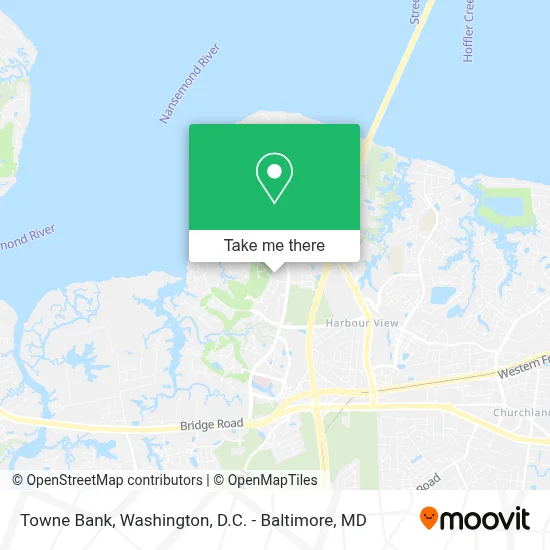 Towne Bank map