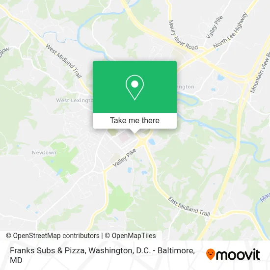 Franks Subs & Pizza map