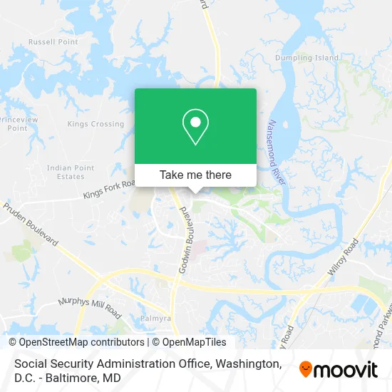 Social Security Administration Office map