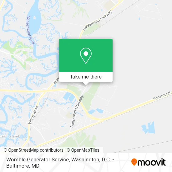 Womble Generator Service map