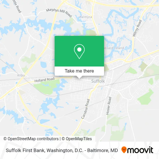 Suffolk First Bank map