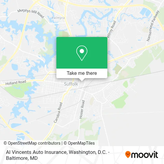 Al Vincents Auto Insurance map