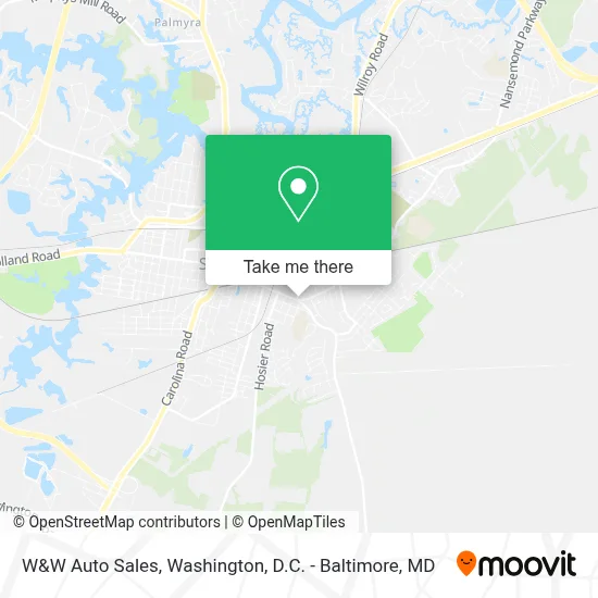W&W Auto Sales map