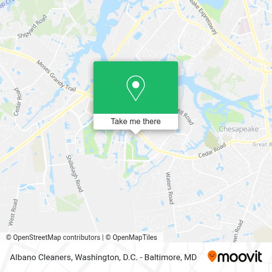 Albano Cleaners map