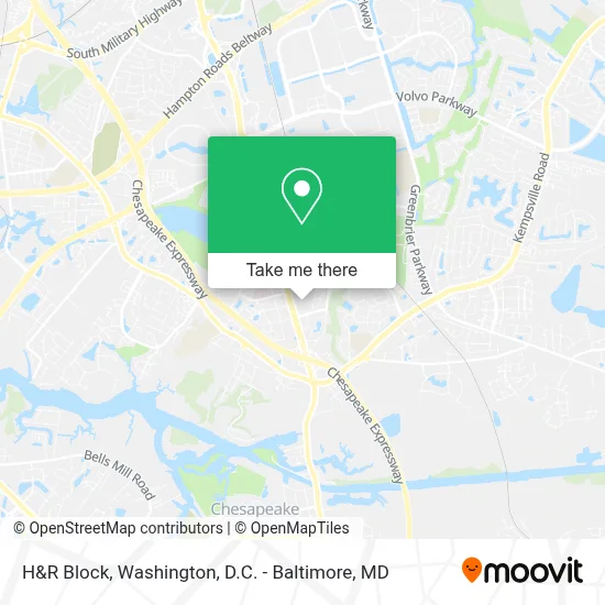 H&R Block map