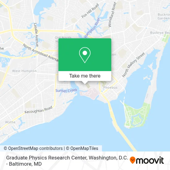Graduate Physics Research Center map