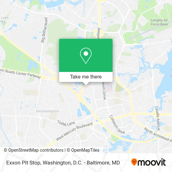 Exxon Pit Stop map