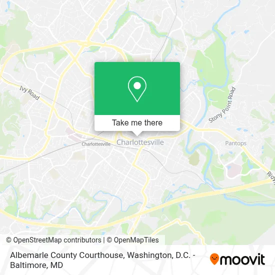 Albemarle County Courthouse map