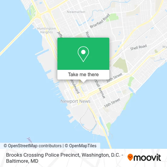 Brooks Crossing Police Precinct map