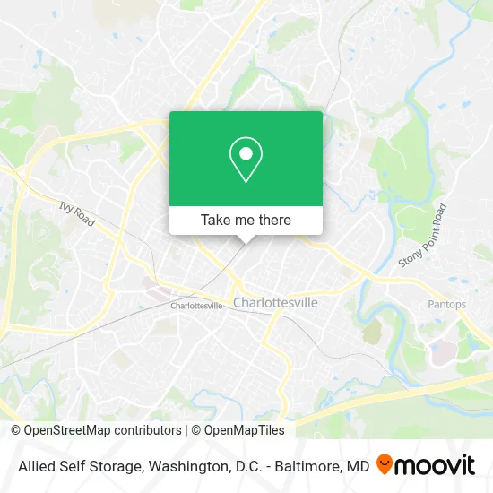 Allied Self Storage map