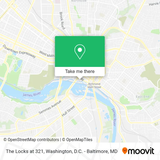 The Locks at 321 map