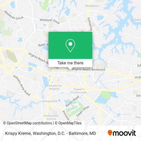 Krispy Kreme map