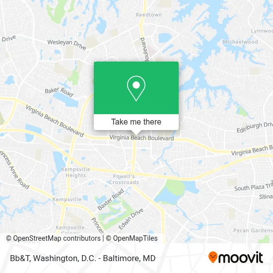 Bb&T map