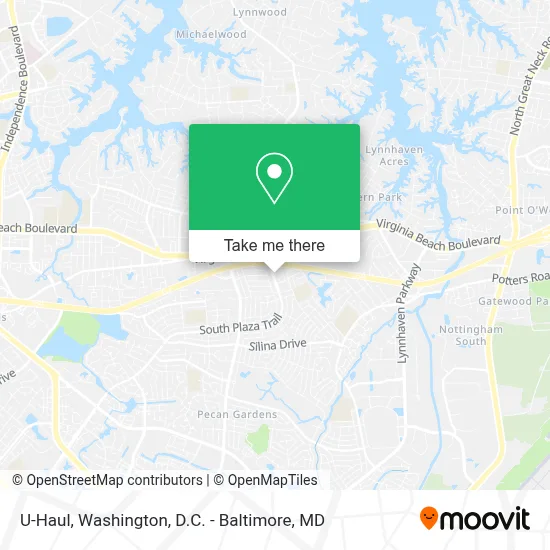 U-Haul map