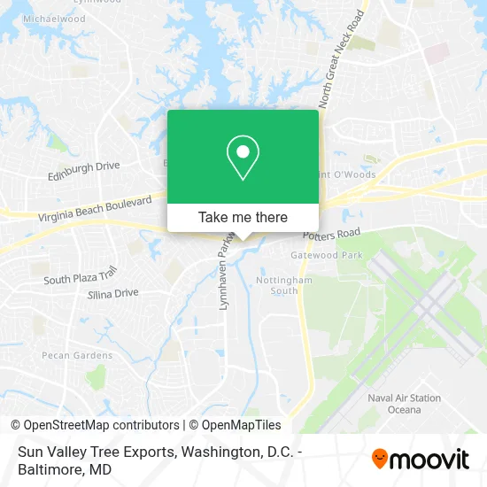 Sun Valley Tree Exports map