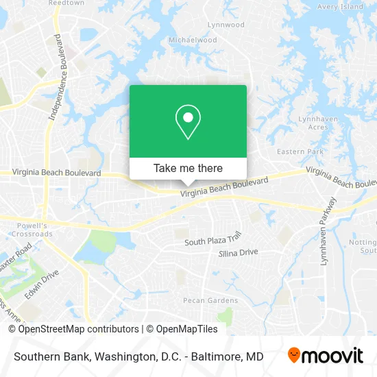 Southern Bank map
