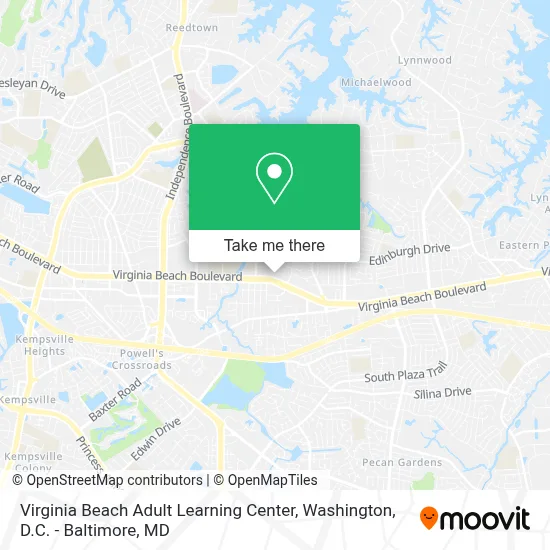 Virginia Beach Adult Learning Center map
