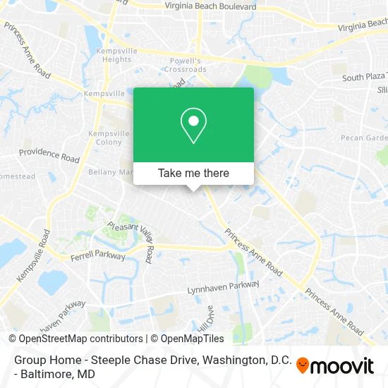 Group Home - Steeple Chase Drive map
