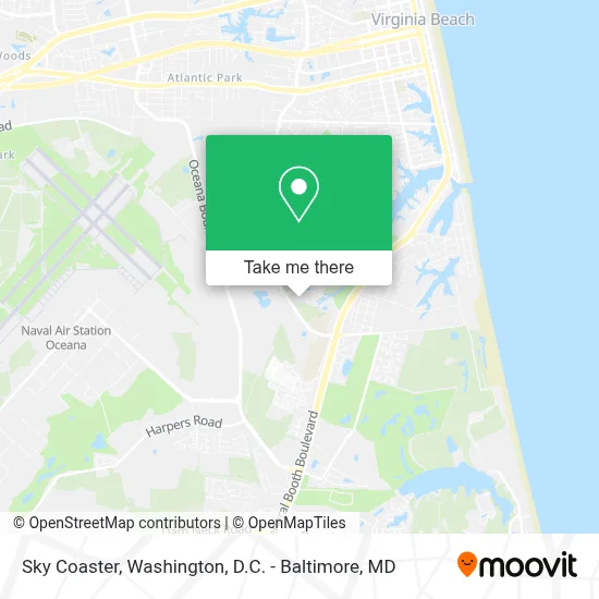 Sky Coaster map