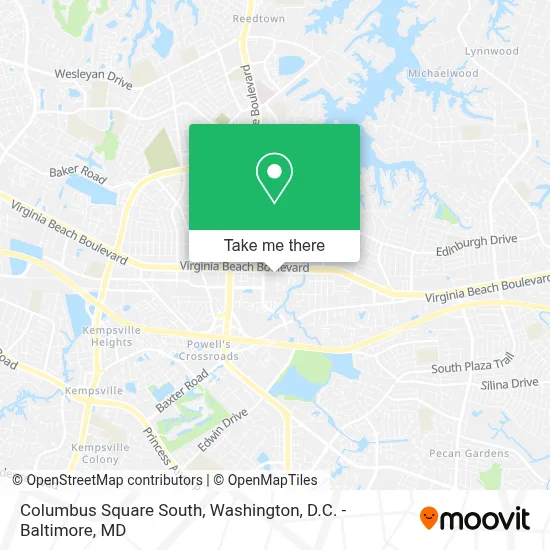 Columbus Square South map