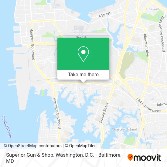 Superior Gun & Shop map