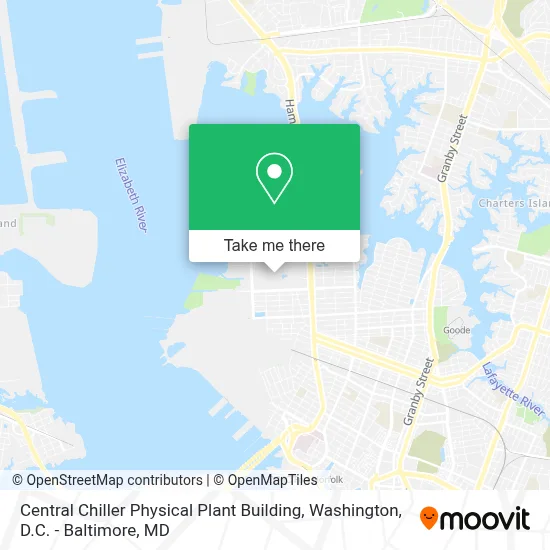 Central Chiller Physical Plant Building map