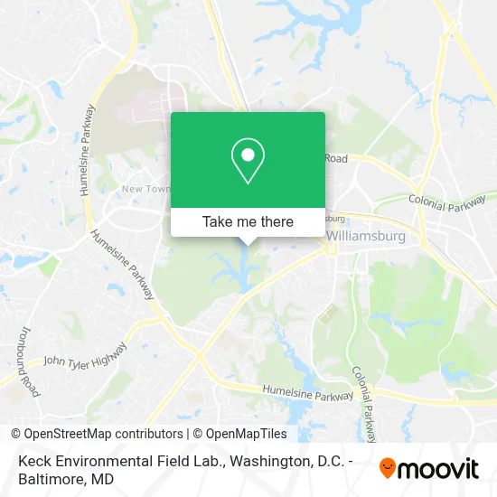 Keck Environmental Field Lab. map
