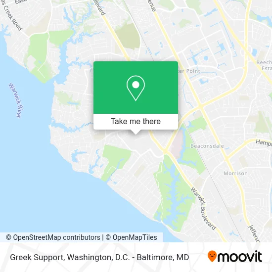 Greek Support map