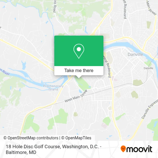 18 Hole Disc Golf Course map