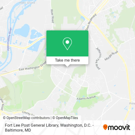 Fort Lee Post General Library map