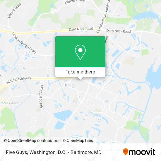 Five Guys map