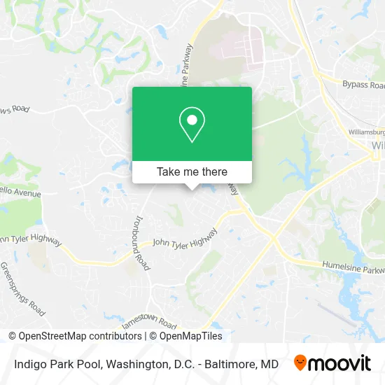 Indigo Park Pool map